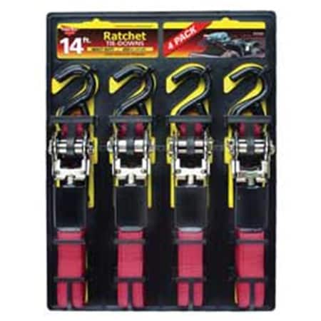 Keeper Ratchet Tie Down Yellow 14 Feet - 05505 KE37771